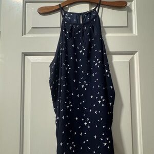 Papermoon Navy and White Tank Top
